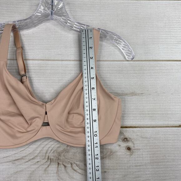 Spanx Undie-tectible Bra 34DD Nude Beige Underwire Full Coverage Unpadded - Picture 3 of 10